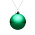 Елочный шар Finery Gloss, 8 см, глянцевый зеленый_8 см