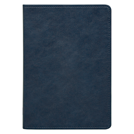 Ежедневник Urban Elegiya Ausone A5, темно-синий с серебристым, недатированный, в полугибкой обложке
