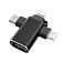 Переходник (адаптер) OTG 4 в 1 (micro USB, Lightning, Type C, USB A, speed up to 5 gigabit small_img_1