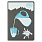 Ежедневник Flexy Latte Print Sample А5, серый с голубым срезом, недатированный, в гибкой обложке_СЕРЫЙ/ГОЛУБОЙ-1