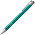 Ручка шариковая, COSMO HEAVY, металл, бирюзовый/серебро_бирюзовый