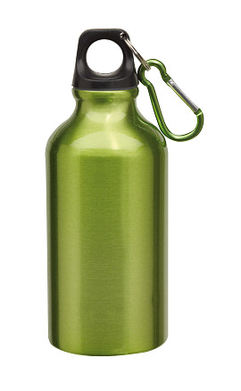 Бутылка для питья алюминиевая TRANSIT, зеленая