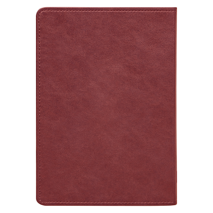 Ежедневник Urban Elegiya Ausone A5, бордовый с золотистым, недатированный, в полугибкой обложке