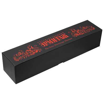 Зонт складной автоматический обратного сложения Forest Liverpool Reverse Safeclosing Print Sample  Эрмитаж , диаметр 117 см, 10 панелей, с плавным закрытием, в подарочной коробке, черный