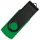 Флеш накопитель USB 2.0 Twister Сolor Mix 16GB, пластик Софт Тач/металл, зеленый/черный small_img_2