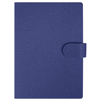 Блокнот А5 Tasmania, в твердой обложке с шариковой ручкой и стикерами, блок в линейку, синий