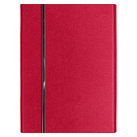 Ежедневник Alfa Bird Petrus A5, красный, недатированный, в твердой обложке с металлическим элементом