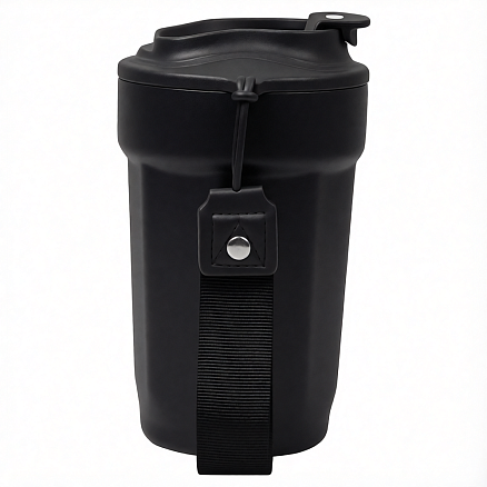 Термокружка Nara, вакуумная, стальная, 410 мл, матовая, черная