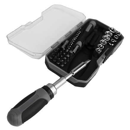 Набор инструментов Tools  Workhard, 40 инструментов,  черный, в пластиковом футляре