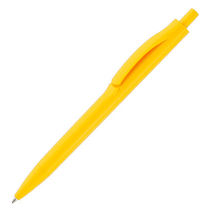 Ручка шариковая IGLA COLOR, пластиковая, желтая