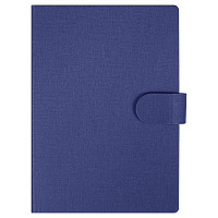 Блокнот А5 Tasmania, в твердой обложке с шариковой ручкой и стикерами, блок в линейку, синий