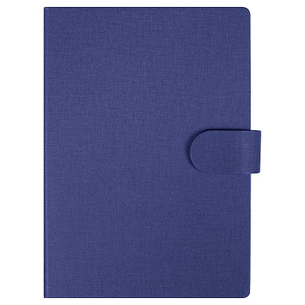 Блокнот А5 Tasmania, в твердой обложке с шариковой ручкой и стикерами, блок в линейку, синий