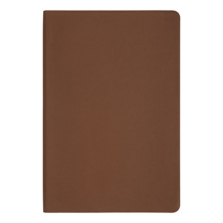 Ежедневник Flexy Soft А5, коричневый, недатированный, в гибкой обложке