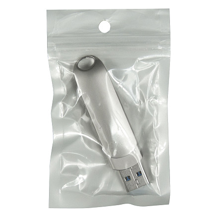 Флеш накопитель USB 3.0 + TYPE C Cupertino, металл, серебристый матовый, 32 GB