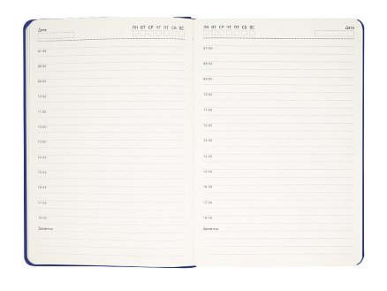 Ежедневник Flexy Freedom Ostende А5, синий/голубой, недатированный, в гибкой обложке
