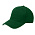 Кепка 5- панельная Oxford 300, c белым сендвичем, темно-зеленая_темно-зеленый 1
