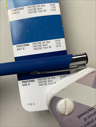 Ручка шариковая Legend Soft Touch Requis, темно-синяя