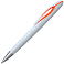 Ручка шариковая, пластиковая, белая/оранжевая small_img_1