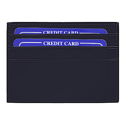 Кошелек с картхолдером для кредитных карт Leather Dream из нат. кожи, синий