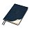 Ежедневник Urban Elegiya Ausone A5, темно-синий с золотистым, недатированный, в полугибкой обложке_ТЕМНО-СИНИЙ 1