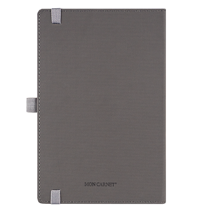 Ежедневник Alfa Note Pasu А5, серый/серый,  недатированный, в твердой обложке