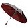 Зонт складной автоматический Forest Dolphin Bicolour диаметр 117 см, серо-бордовый_СЕРЫЙ