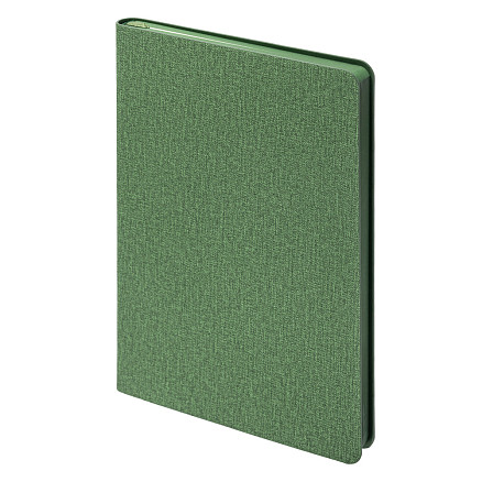 Ежедневник Flexy Cambric А5, зеленый, недатированный, в гибкой обложке