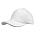Кепка 5- панельная Salerno Heavy 350,  c белым сендвичем, белая_белый
