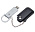 Флеш накопитель USB 2.0 Palermo в кожаном чехле 32GB, металл, черный/серебристый_черный
