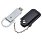 Флеш накопитель USB 2.0 Palermo в кожаном чехле 32GB, металл, черный/серебристый_ЧЕРНЫЙ