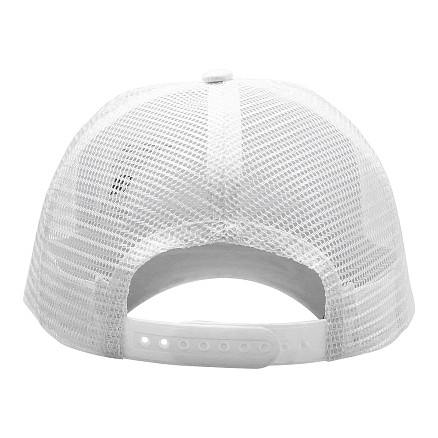 Кепка 5-панельная  Shefild  250 с сеткой, c белым сендвичем, белая