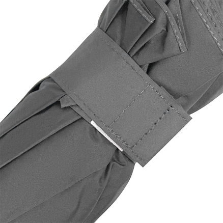 Зонт складной автоматический обратного сложения Forest Liverpool Reverse Safeclosing, диаметр 117 см, 10 панелей, с плавным закрытием, без подарочной коробки, серый