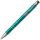 Ручка шариковая, COSMO HEAVY, металлическая, бирюзовая/серебристая small_img_2
