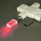 Флеш накопитель USB 2.0 Кристалл, металл/стекло, прозрачный/серебристый, подсветка красным, 16 GB small_img_2