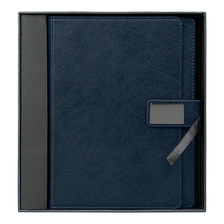 Ежедневник в суперобложке Country Alfa Mocco Business Edition B5 в подарочной коробке, синий