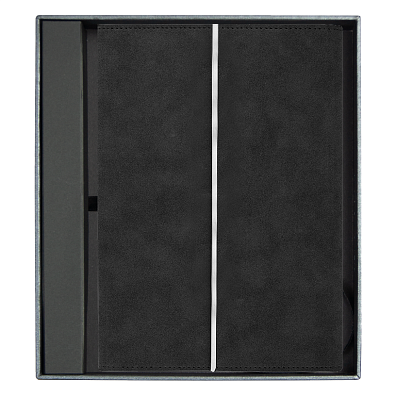 Ежедневник в суперобложке Country Galaxy Nuba A5+ в подарочной коробке, черный, недатированный, в твердой обложке