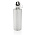 Алюминиевая бутылка для воды XL с карабином_серебряный
