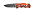 Нож складной Stinger, 86 мм, (чёрный), материал рукояти: алюминий (оранжевый камуфляж)_-020OR