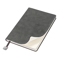 Ежедневник Flexy Nuba А5, темно-серый, недатированный, в гибкой обложке