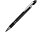 Ручка металлическая soft-touch шариковая со стилусом Sway, черный/серебристый (P)_ЧЕРНЫЙ/СЕРЕБРИСТЫЙ