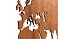 Деревянная карта мира World Map Wall Decoration Exclusive, красное дерево small_img_3