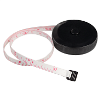 Рулетка Tools Taylor 1,5 метра, пластиковая, с мягкой лентой, черный