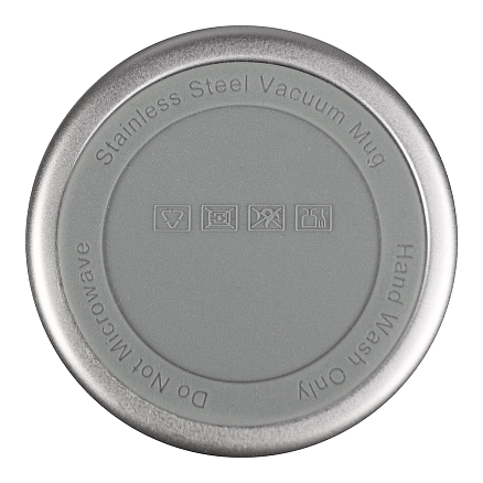 Термокружка Cosmostar металлическая, 550 мл, черная с серебром в тубусе