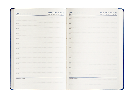 Ежедневник Urban Sound Mon Blanc А5, синий, недатированный, в полугибкой обложке