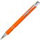 Ручка шариковая, Legend Soft Touch Mirror Silver, оранжевая small_img_2