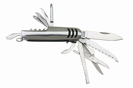 Карманный нож TRIO из 11 предметов, серебристый