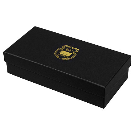 Футляр для одной или двух ручек, розовое дерево, темно-коричневый, в подарочной коробке