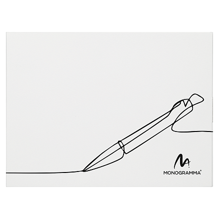 Коробка для ручек Solution белая, с кремовым ложементом, размер 20,5*16*2 см