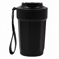 Термокружка Nara, вакуумная, стальная, 410 мл, матовая, черная