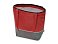 Сумка-холодильник Reviver с длинными ручками из нетканого переработанного материала RPET, красный/серый small_img_2